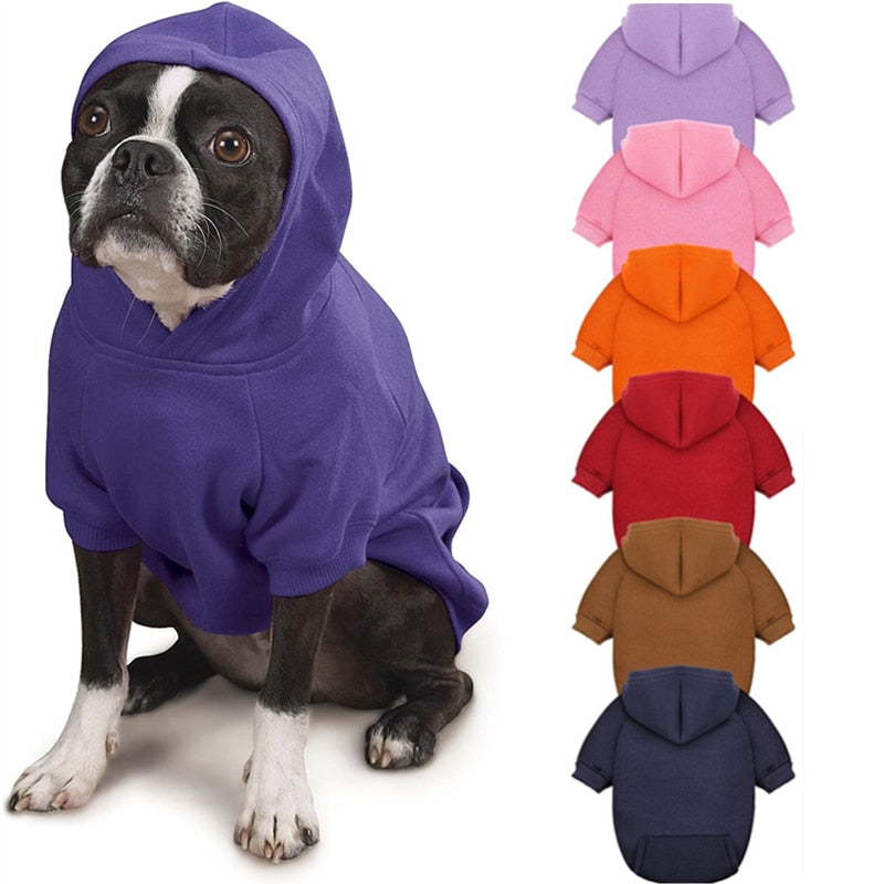 Hoodies solid color small dogs
