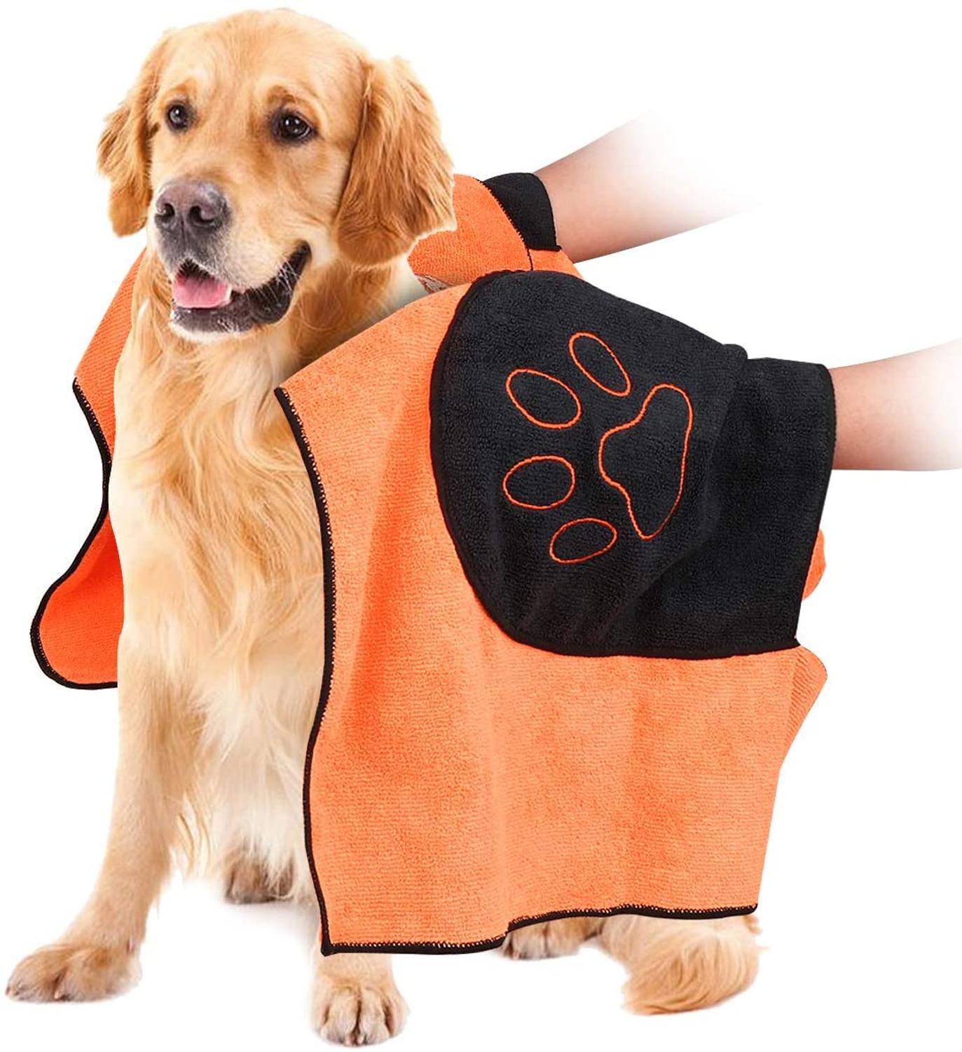 Microfiber Bath Towel with hand pockets