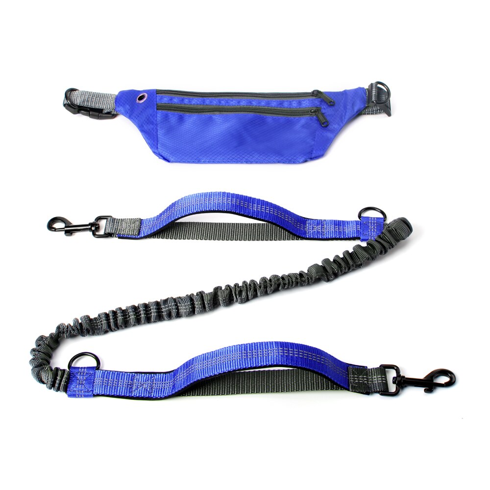 Leash Hands Free Bungee belt with pocket