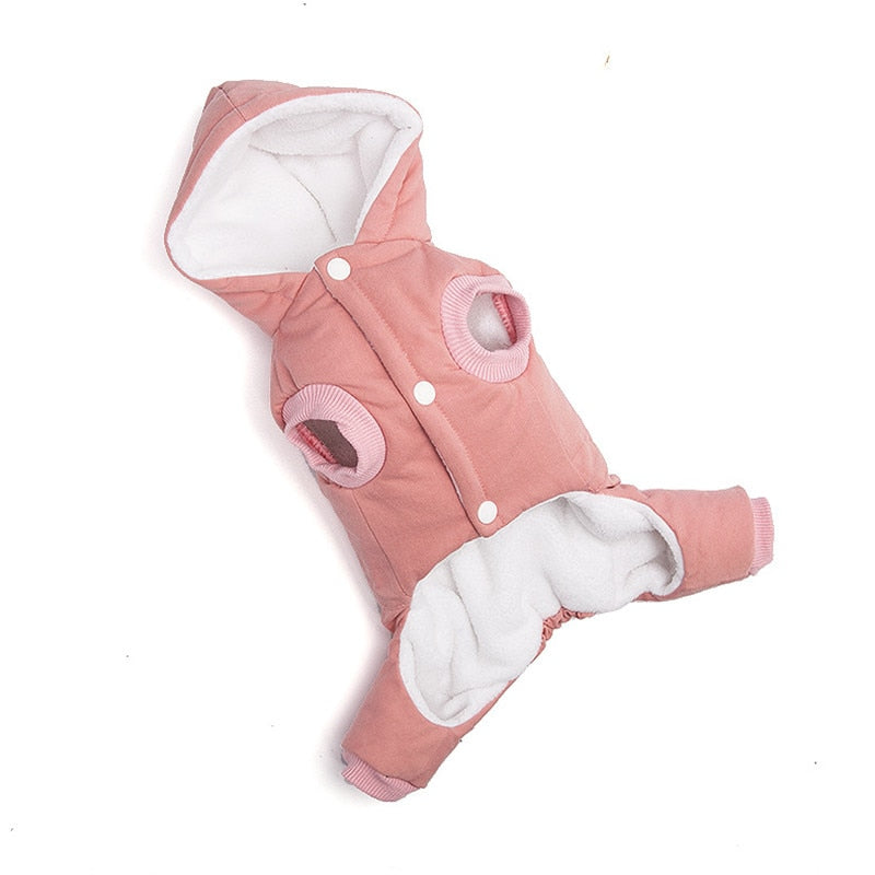 Winter jumpsuit for small dogs Adjustable