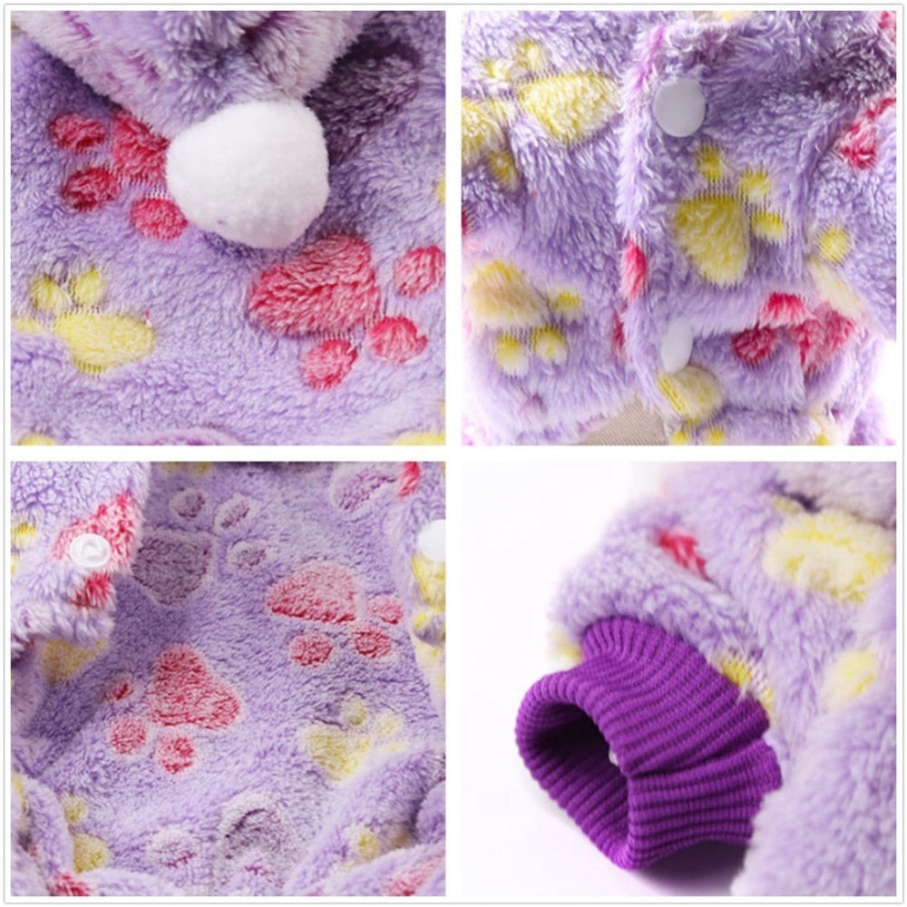 Warm Winter Pajamas Fleece Jumpsuit