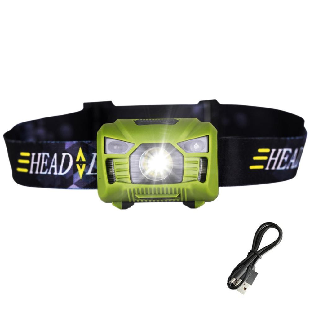 Motion Sensor Headlamp USB Rechargeable