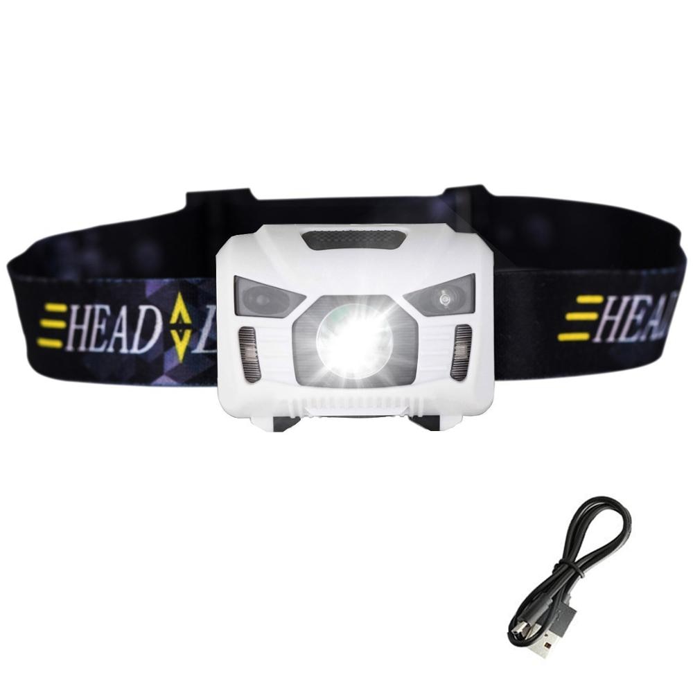 Motion Sensor Headlamp USB Rechargeable