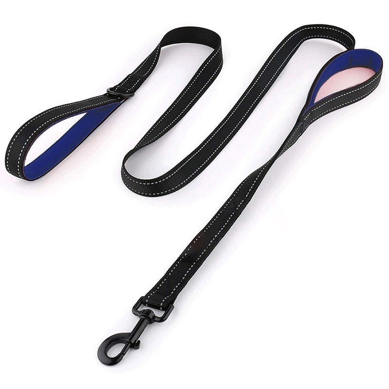 Leash two handle reflective