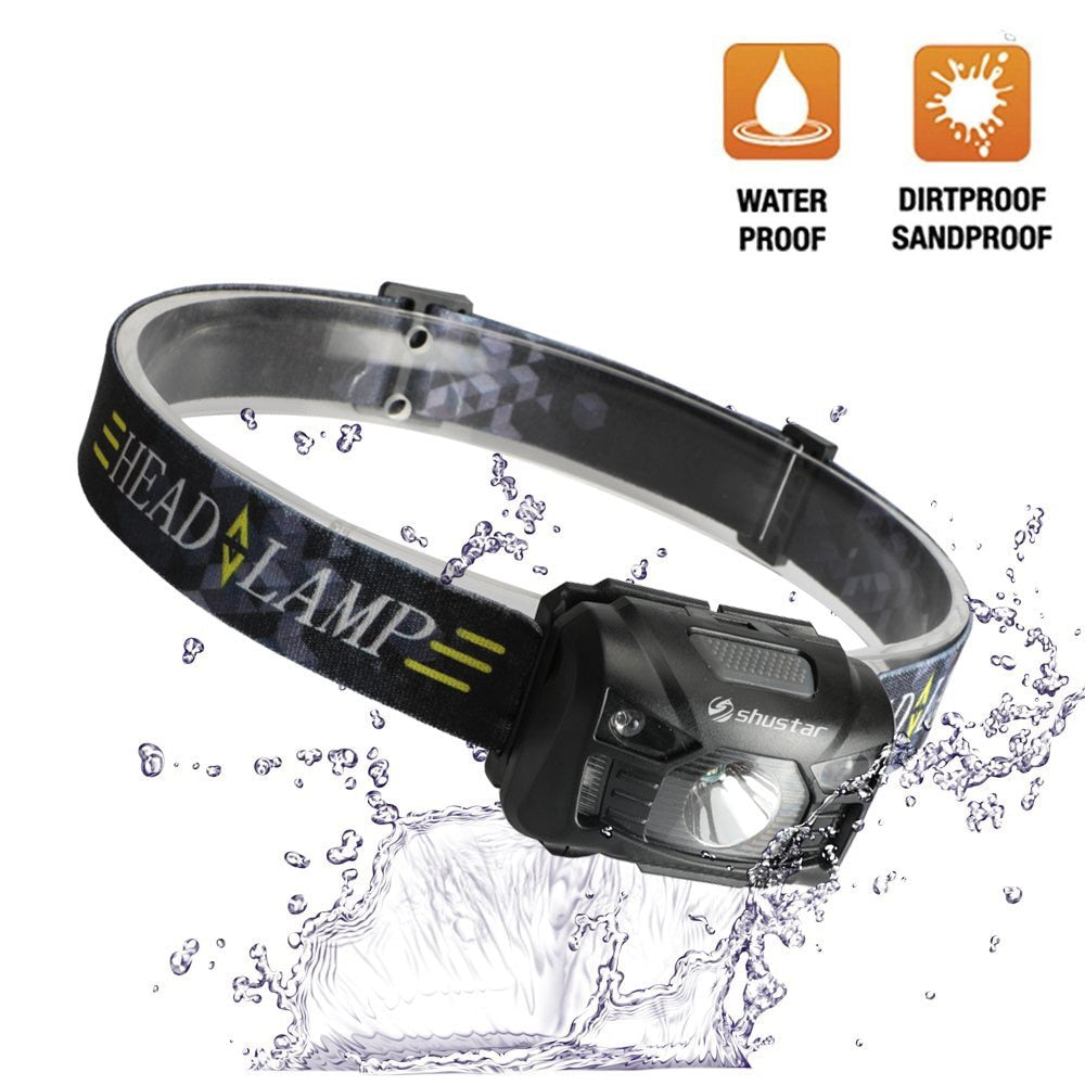 Motion Sensor Headlamp USB Rechargeable