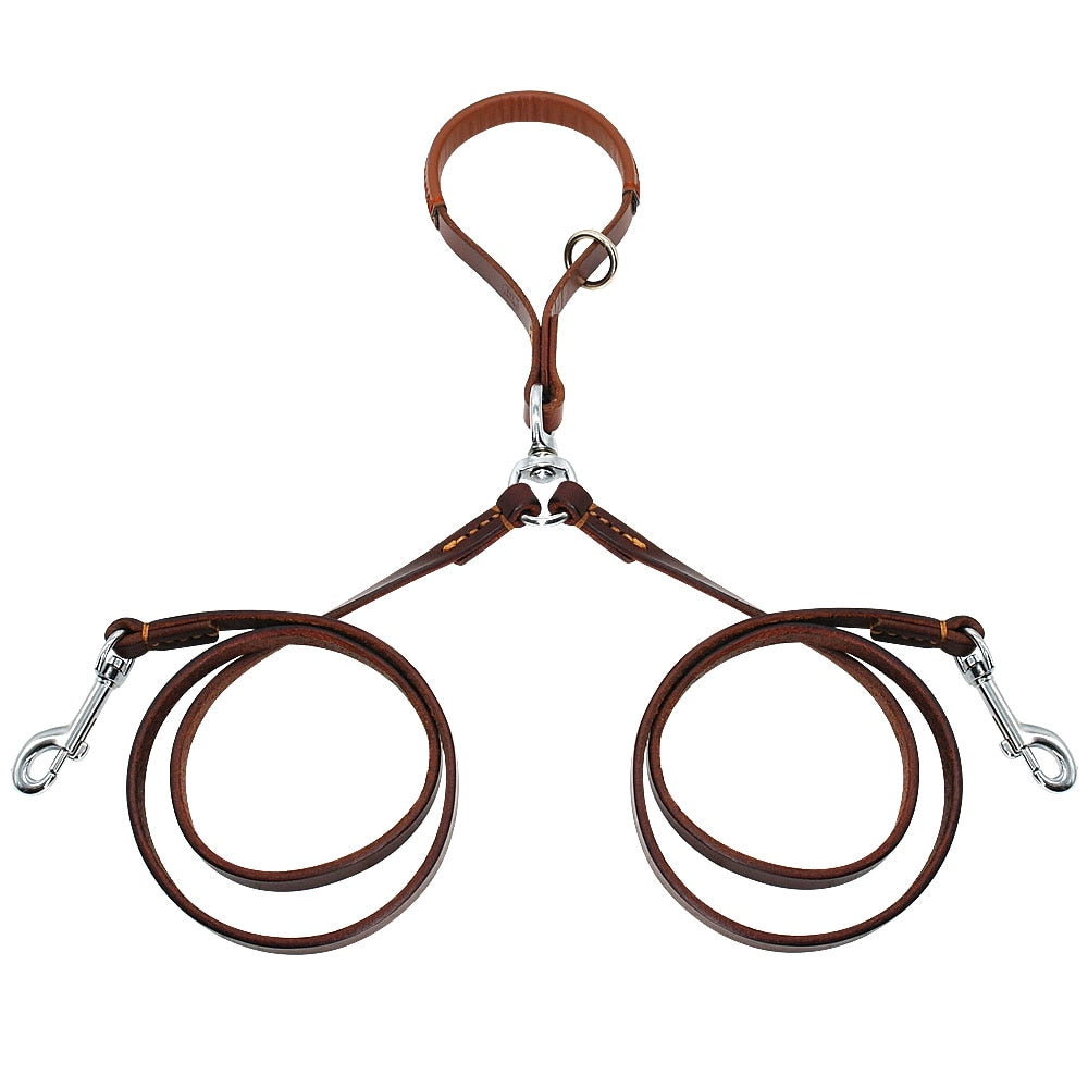 Leash Leather 2 Way with Handle