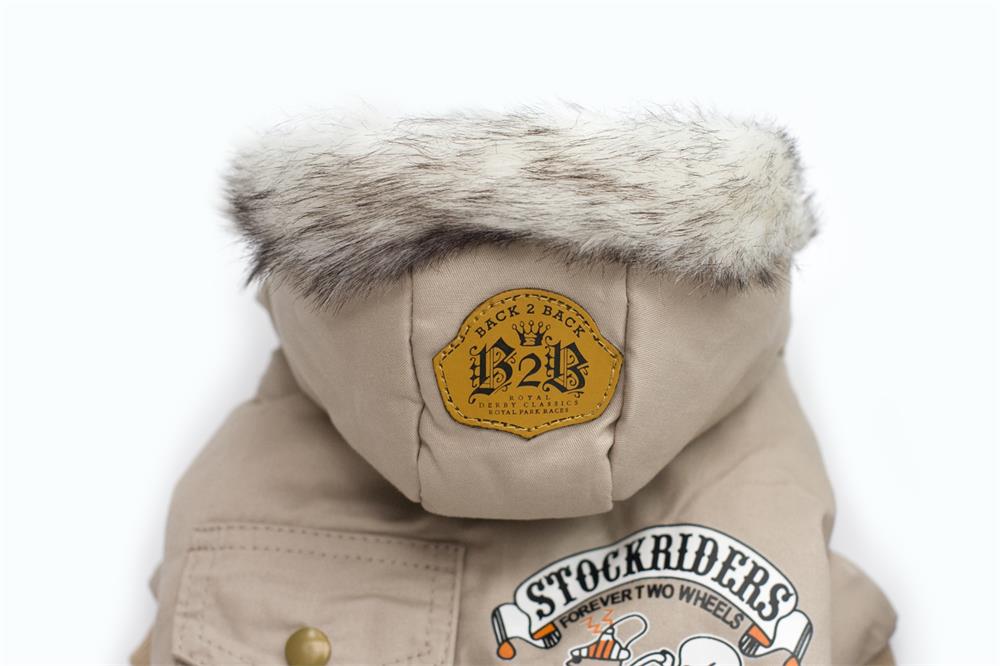 Winter snowsuit with Fur Hood for small dogs