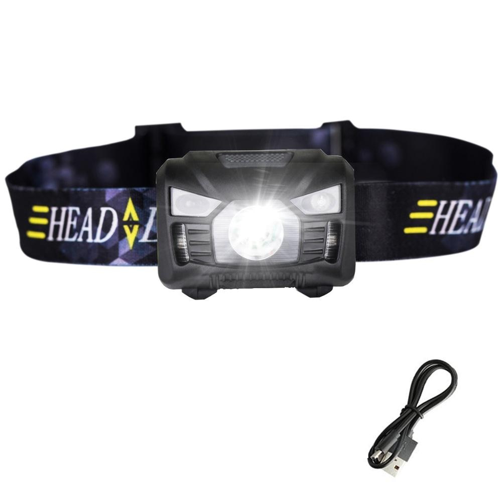 Motion Sensor Headlamp USB Rechargeable