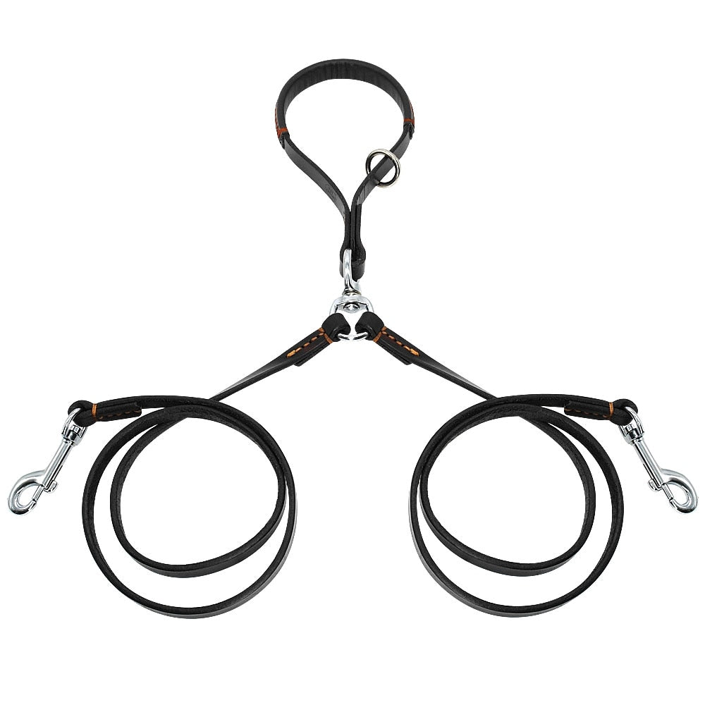 Leash Leather 2 Way with Handle