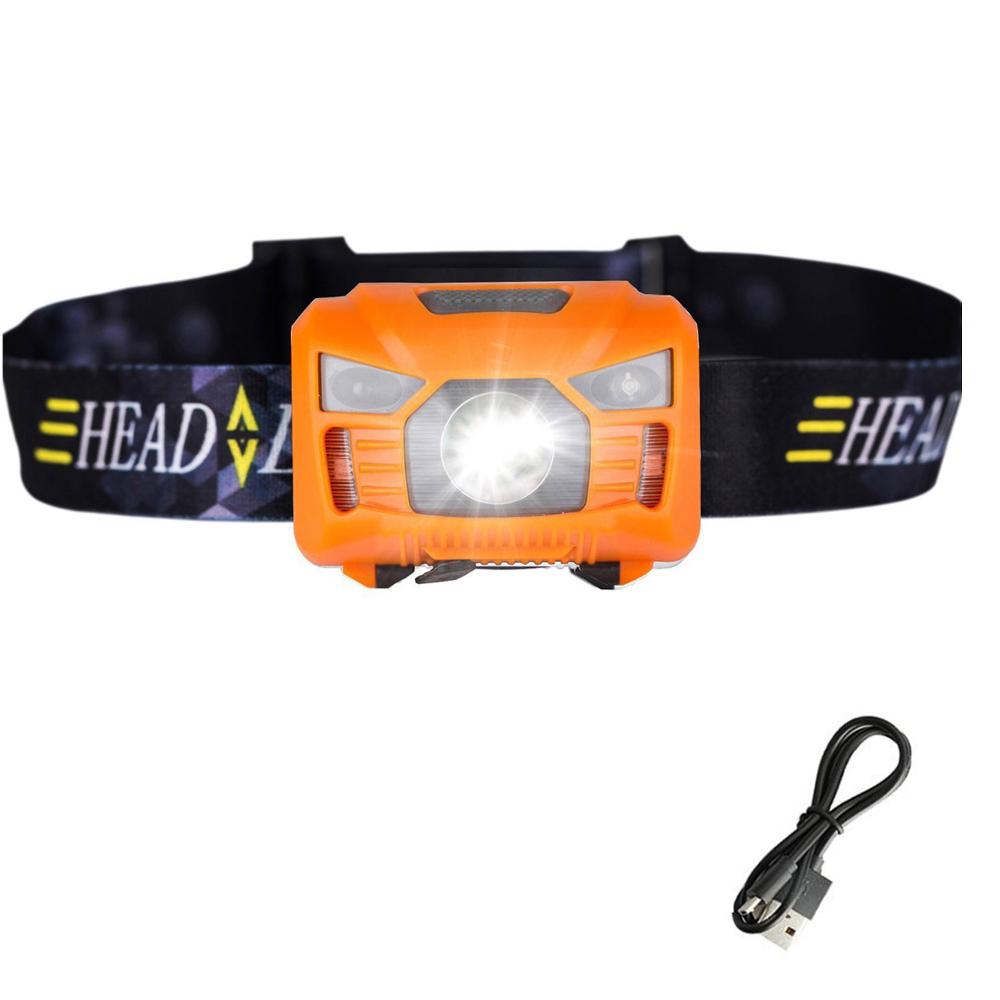Motion Sensor Headlamp USB Rechargeable