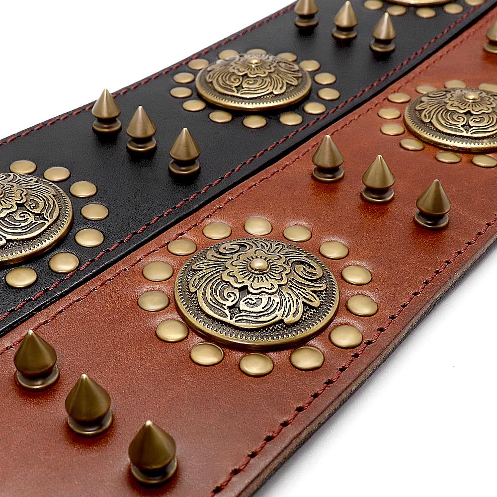 Collar Studded leather L/XL