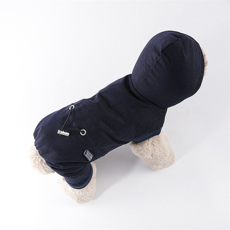 Winter jumpsuit for small dogs Adjustable