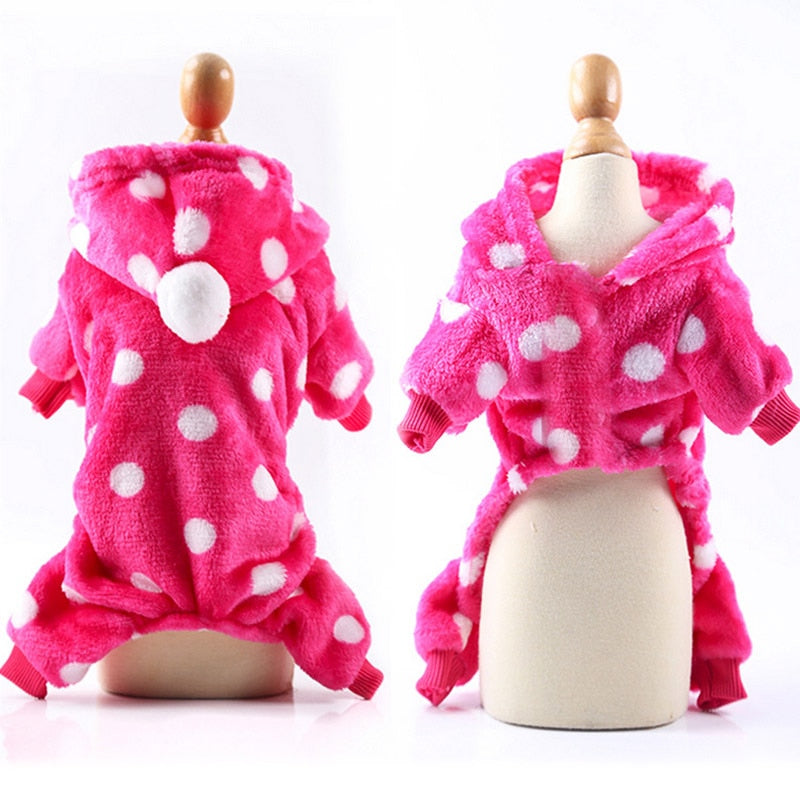 Warm Winter Pajamas Fleece Jumpsuit