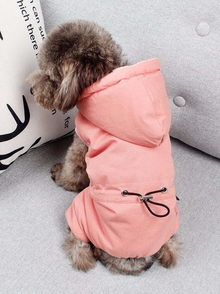 Winter jumpsuit for small dogs Adjustable