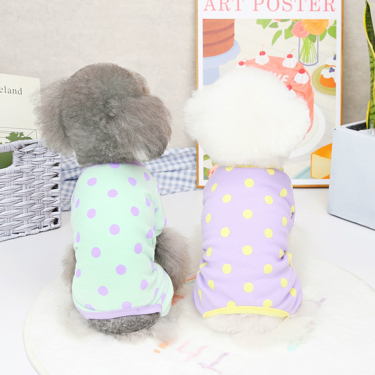 Pajamas Polka Dots small dogs
