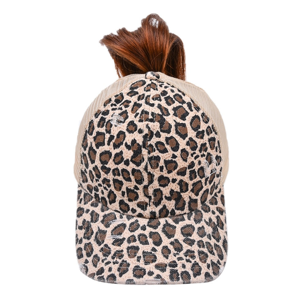 Ponytail Baseball Cap Criss Cross Snapback Hat