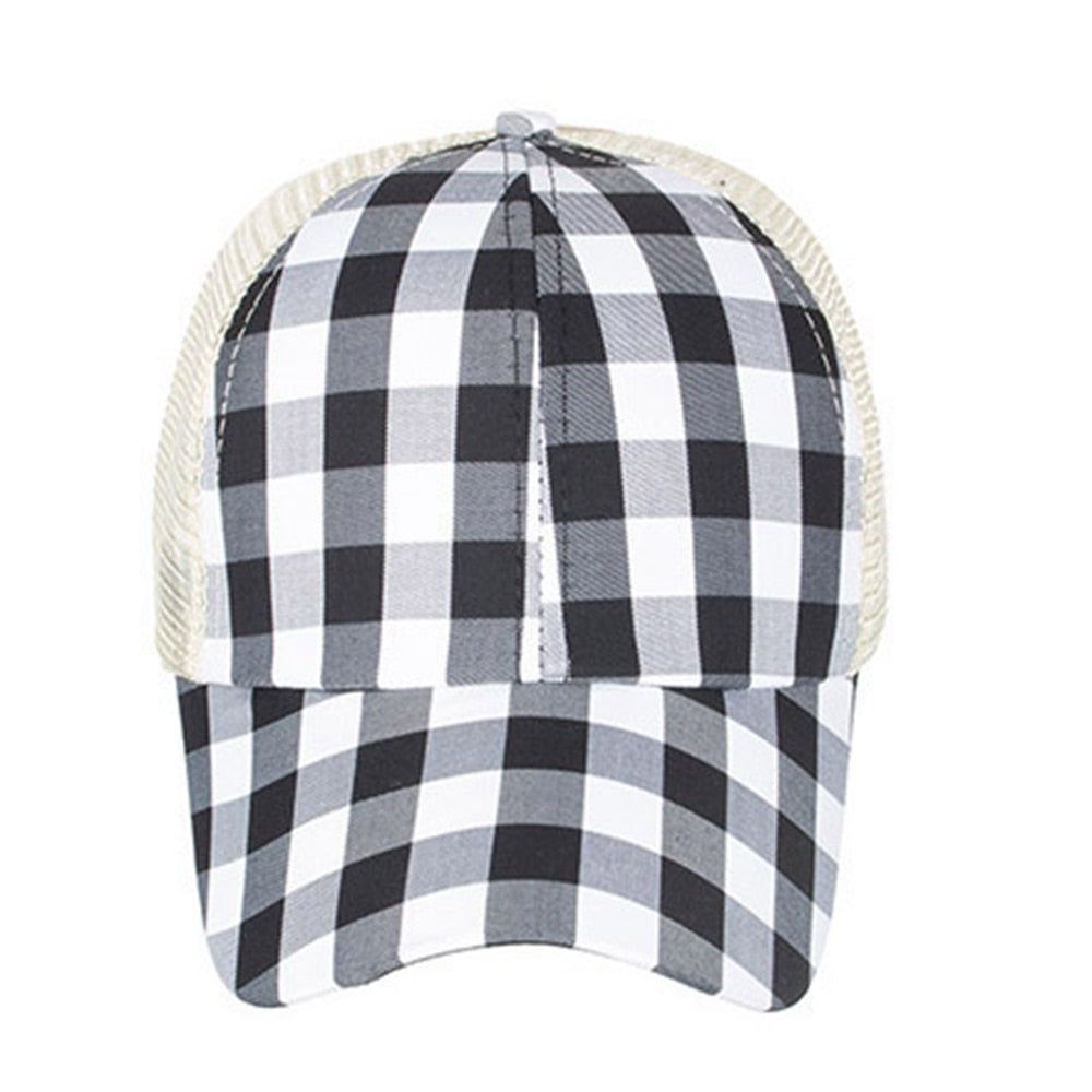 Ponytail Baseball Cap Criss Cross Snapback Hat