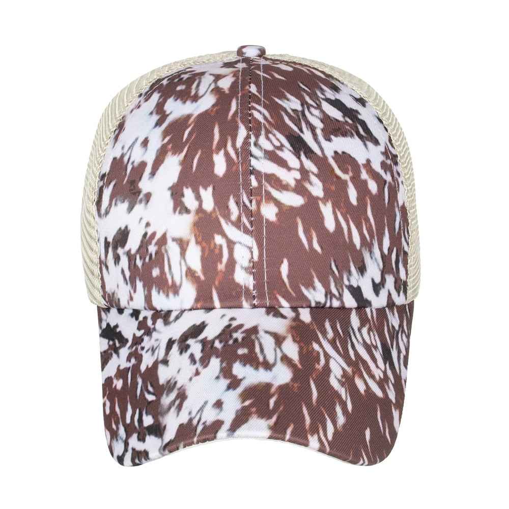 Ponytail Baseball Cap Criss Cross Snapback Hat