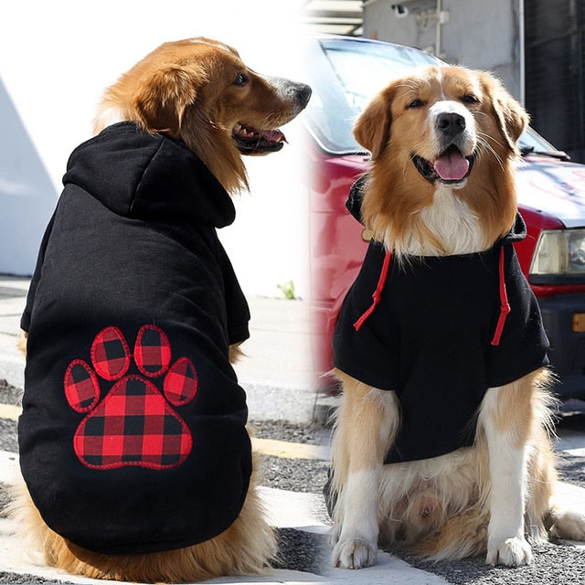 Hoodie black with plaId patch