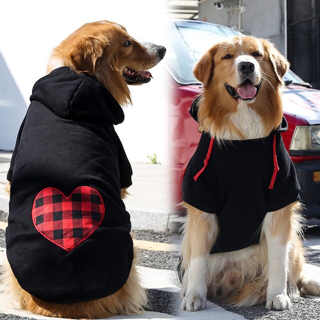 Hoodie black with plaId patch