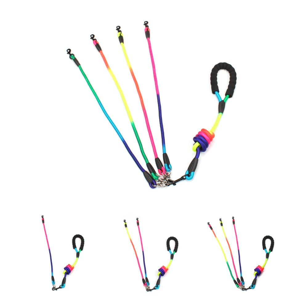 Leash 1-4 dog Rainbow Splitter