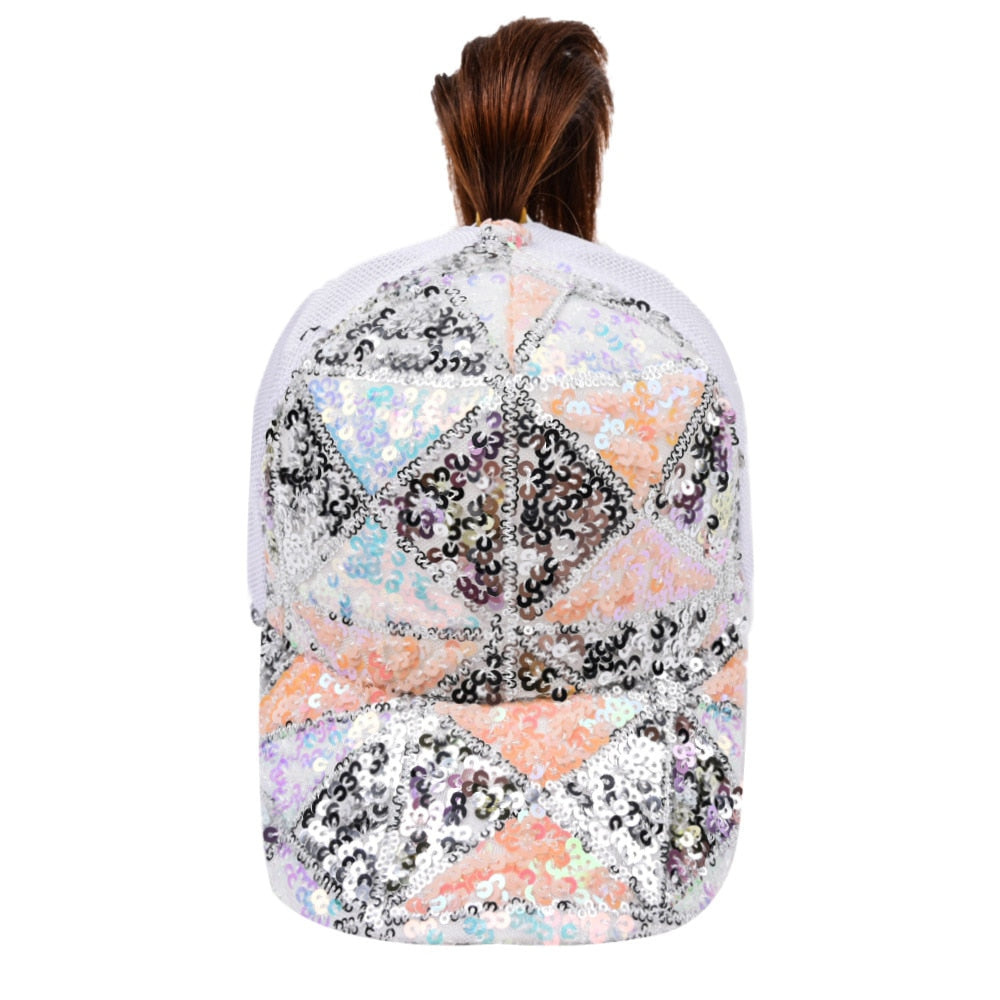 Ponytail Baseball Cap Criss Cross Snapback Hat