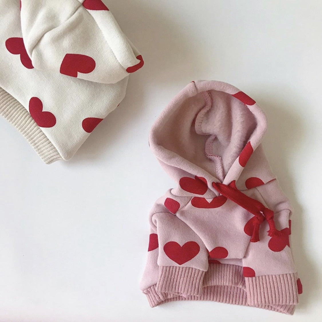 Hoodie Polka hearted for small dogs