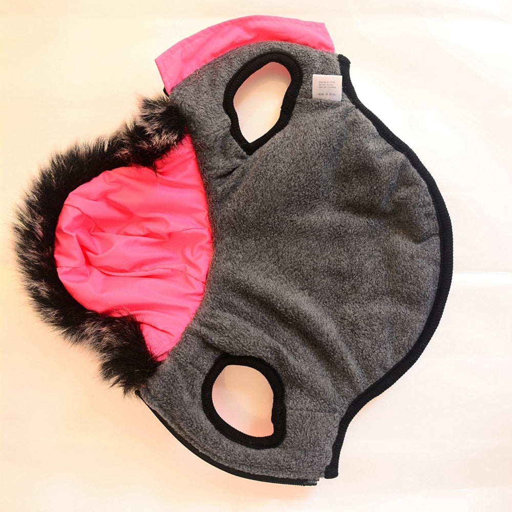 Winter Pet Dog Coat Dog Jacket with Harness Warm Soft Windproof with Hooded S-XXL with Zipper for Small Medium Dogs