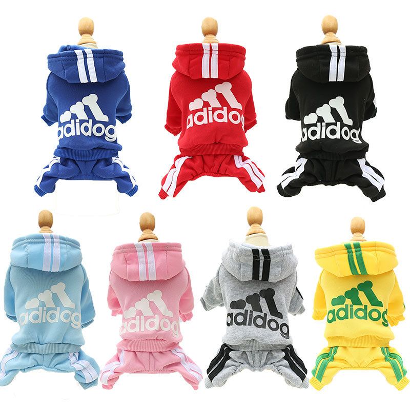 Adidog on sale dog tracksuit