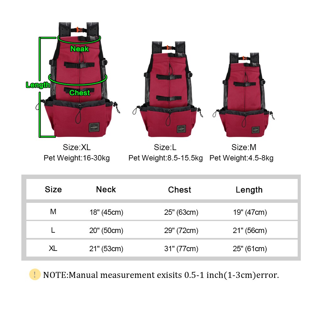Backpack carrier for dogs