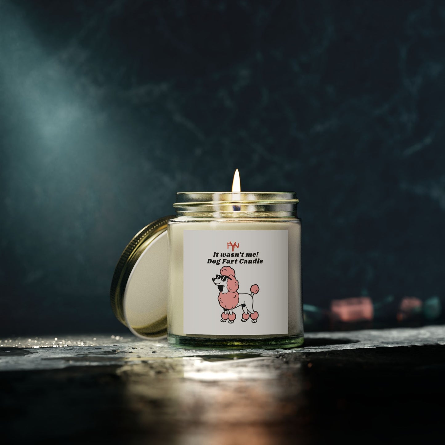 Funny Dog Fart Candle, Scented Candle Gift for Pet Lovers, Gag Gift for Dog Owners, Unique Home Decor, Poodle Candle