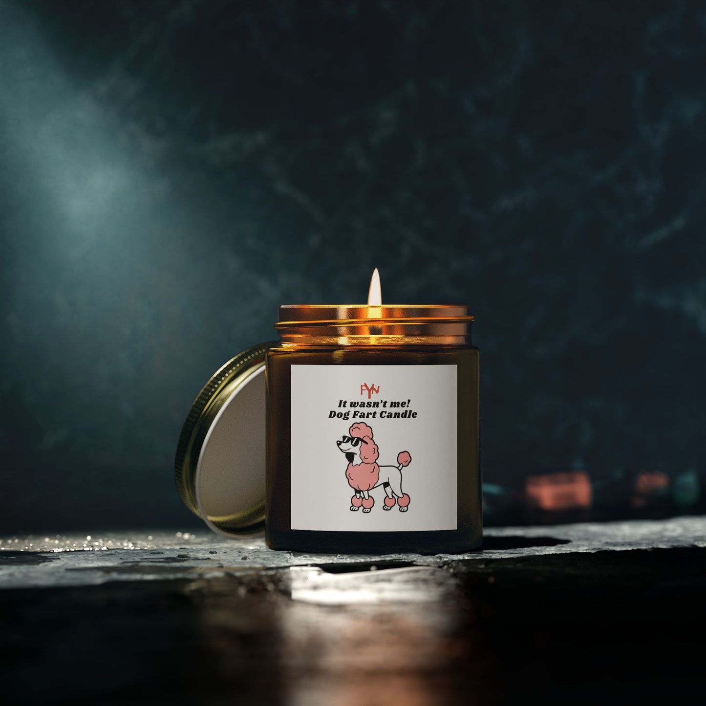 Funny Dog Fart Candle, Scented Candle Gift for Pet Lovers, Gag Gift for Dog Owners, Unique Home Decor, Poodle Candle