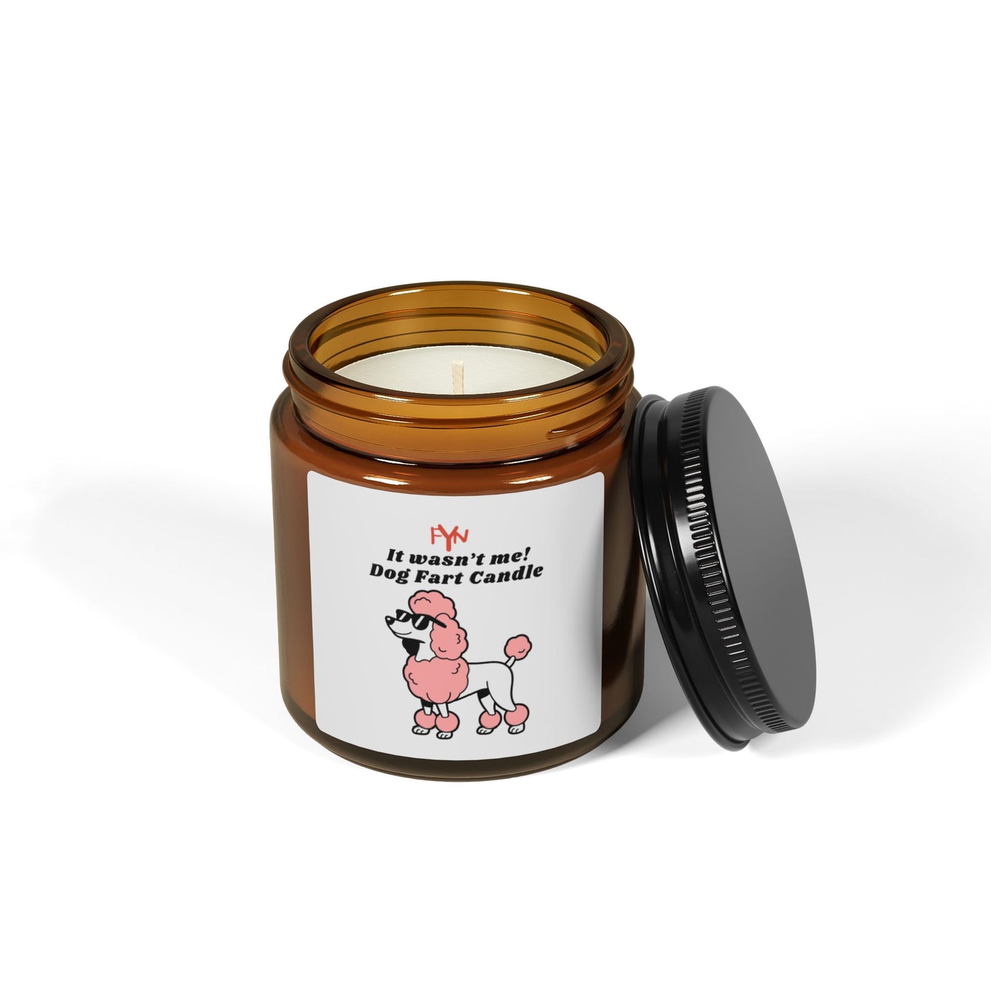Scented Dog Fart Candle - Fun Gifts for Dog Lovers, Home Decor, Pet-Themed Candles, Unique Gifts, Poodle Candle
