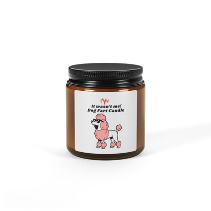 Scented Dog Fart Candle - Fun Gifts for Dog Lovers, Home Decor, Pet-Themed Candles, Unique Gifts, Poodle Candle