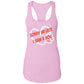 sorry im late  Ladies Ideal Racerback Tank