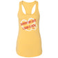 sorry im late  Ladies Ideal Racerback Tank