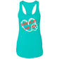 sorry im late  Ladies Ideal Racerback Tank