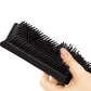 Tet Hair Push Broom with Soft Bristle Rubber Broom