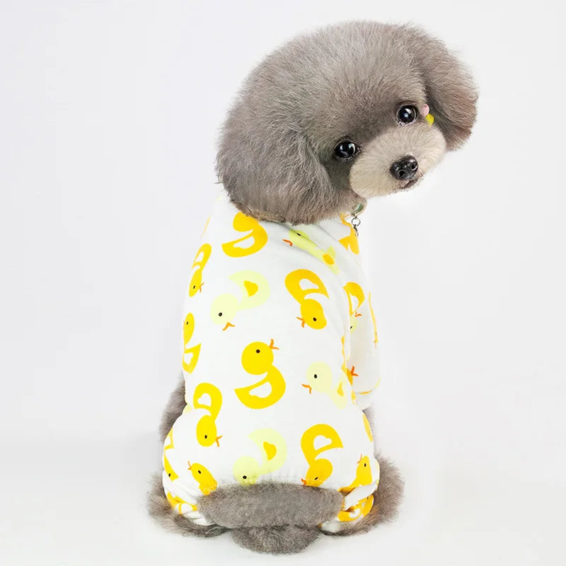 Cute printed Pajamas for small dogs