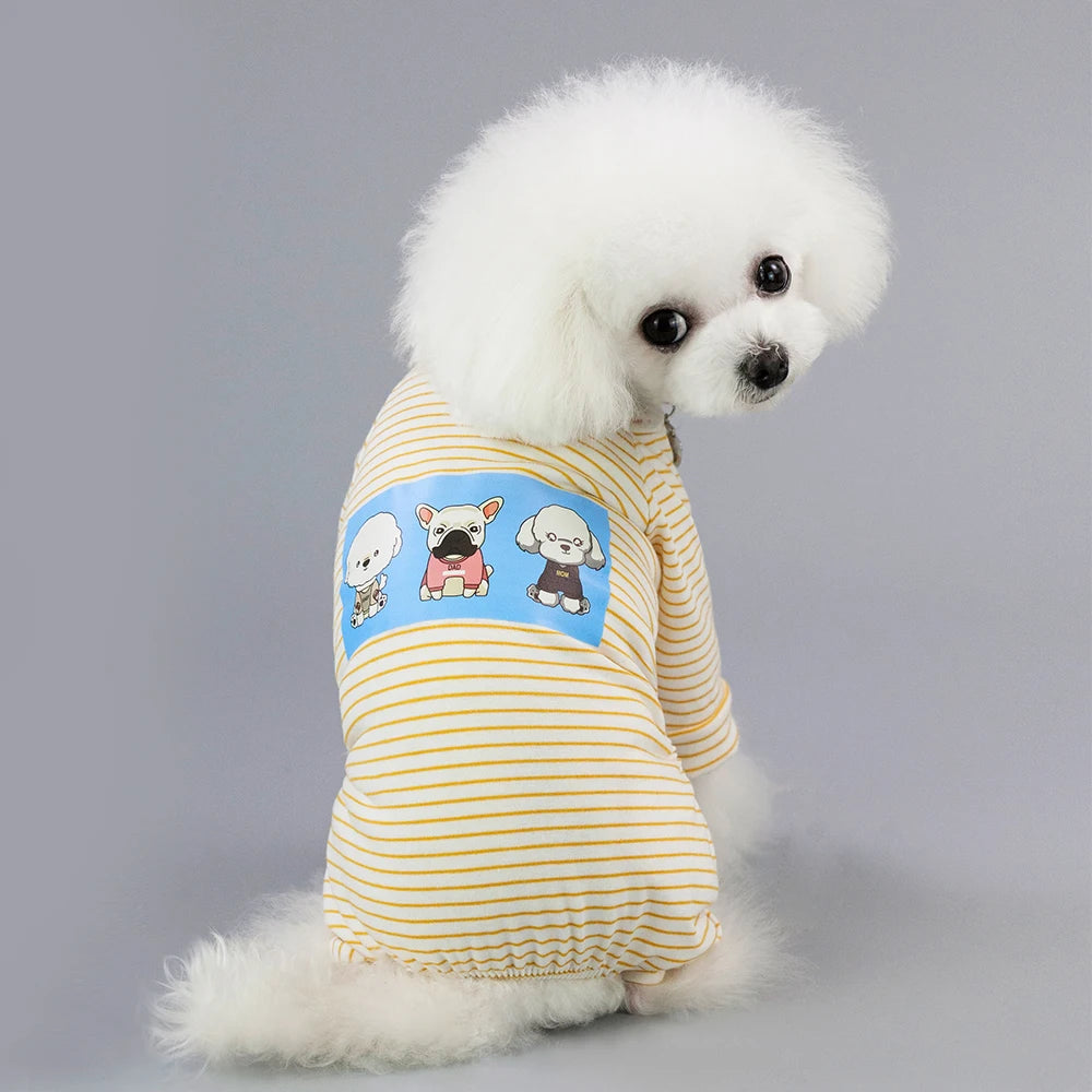 Cute printed Pajamas for small dogs