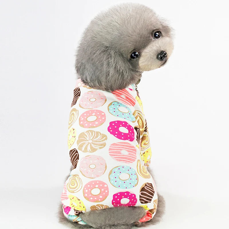 Cute printed Pajamas for small dogs