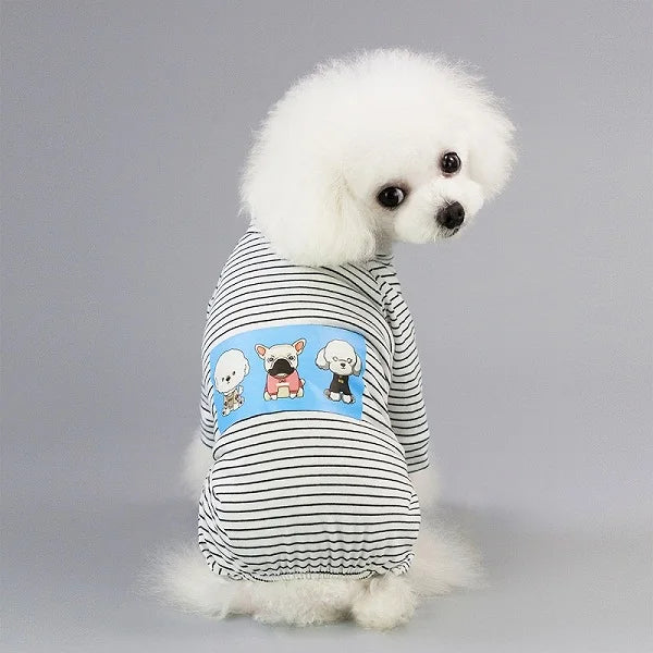 Cute printed Pajamas for small dogs