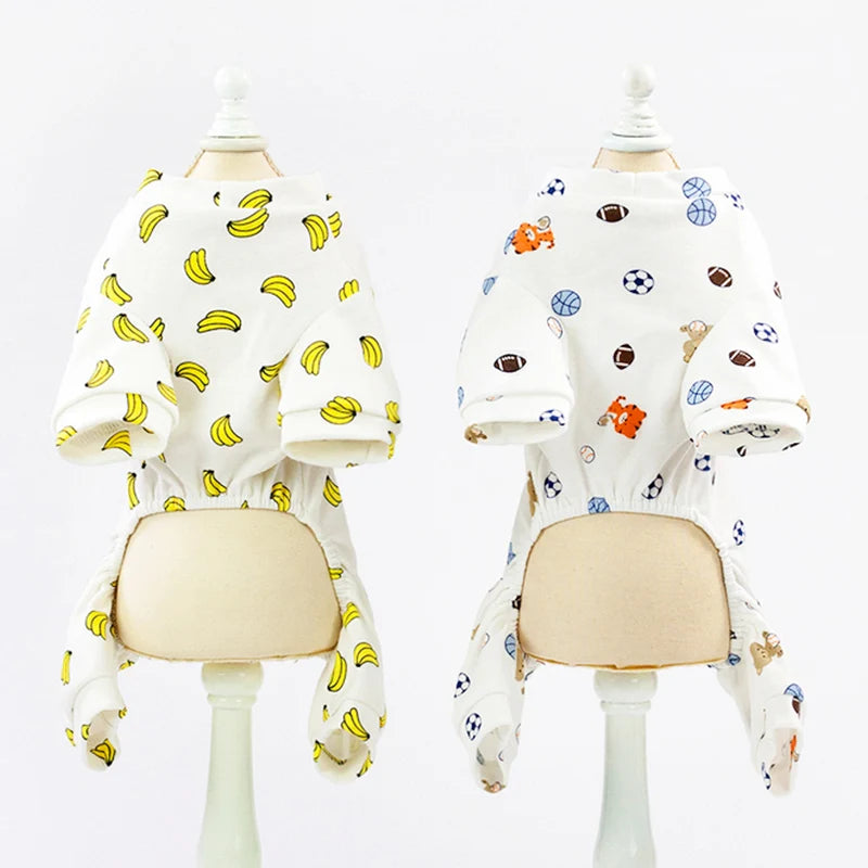 Cute printed Pajamas for small dogs