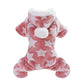 Soft Fleece Jumpsuit Hooded Pajamas For Small Medium Dogs