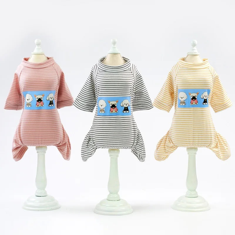 Cute printed Pajamas for small dogs