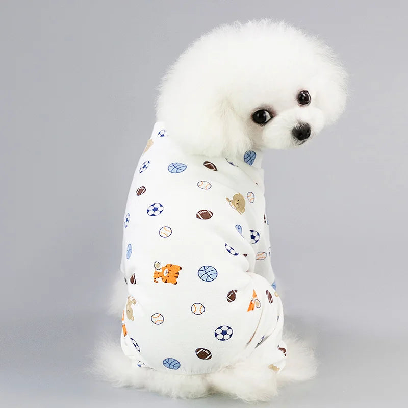 Cute printed Pajamas for small dogs