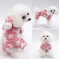 Soft Fleece Jumpsuit Hooded Pajamas For Small Medium Dogs