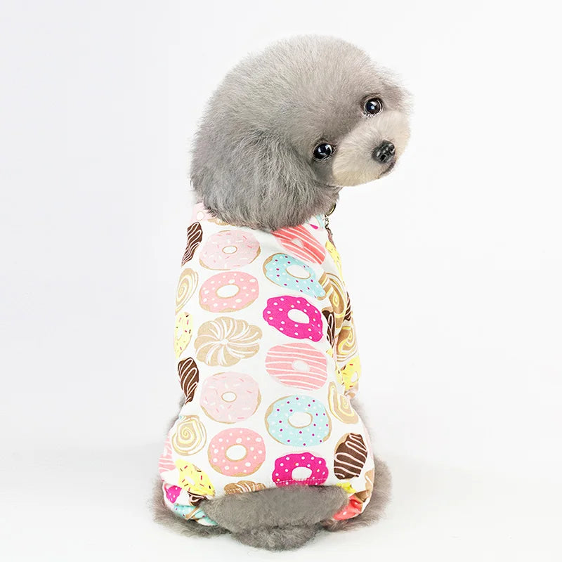 Cute printed Pajamas for small dogs