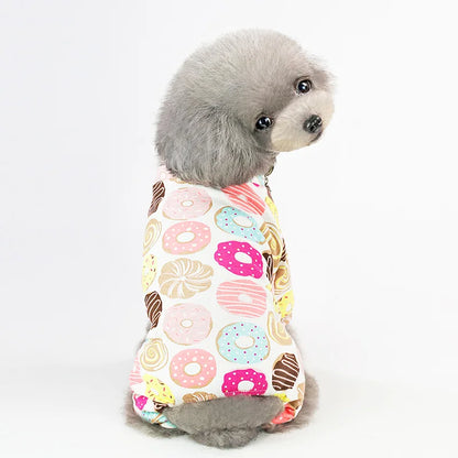 Cute printed Pajamas for small dogs