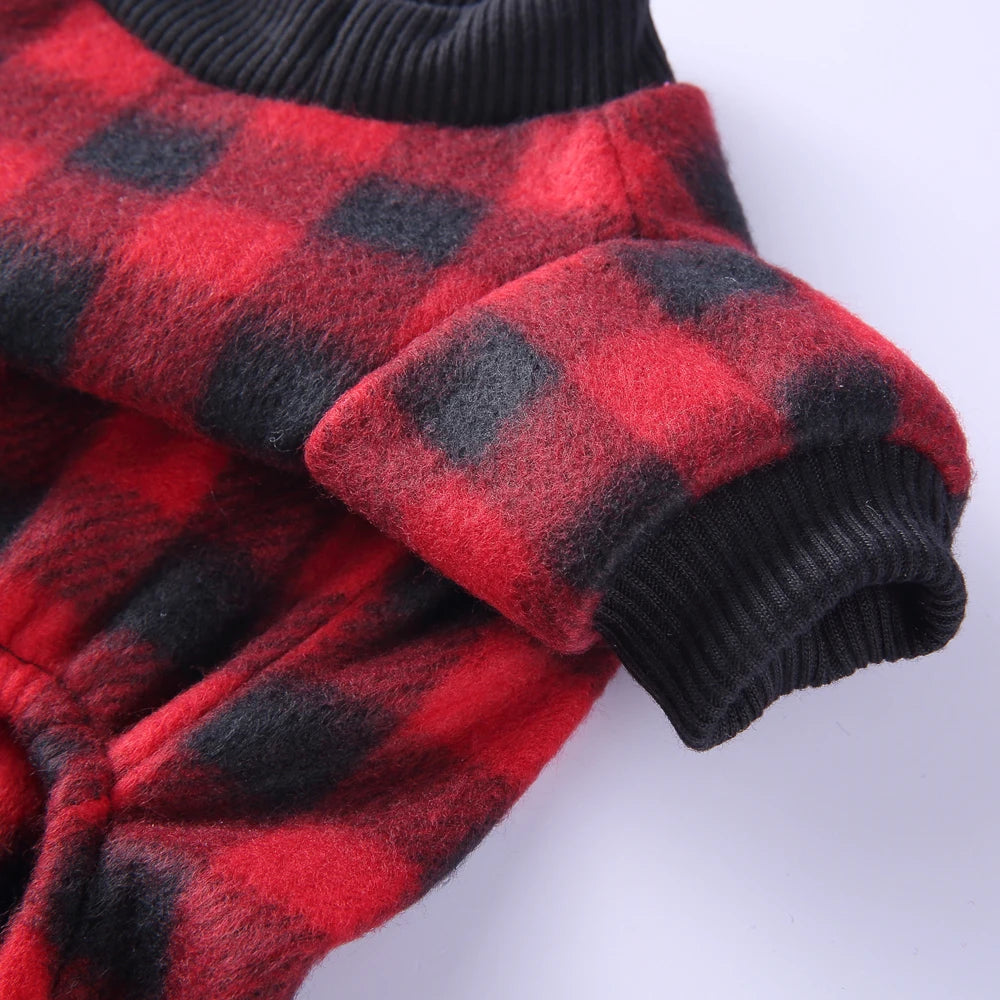 Fleece Winter Pajamas for Small Dogs